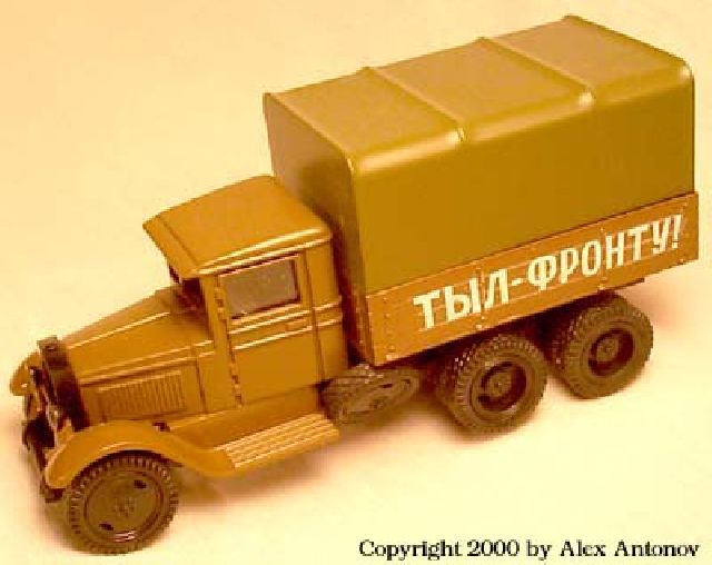 ZIS-6 three axis truck (awning) (Tyl-frontu)