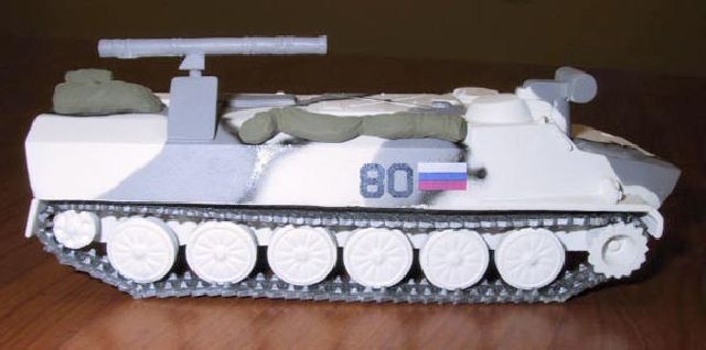 MTLB Anti-Tank Complex SHTURM Winter Camouflage
